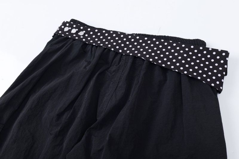 Dot Scarf Layered Cargo Pants 232502910