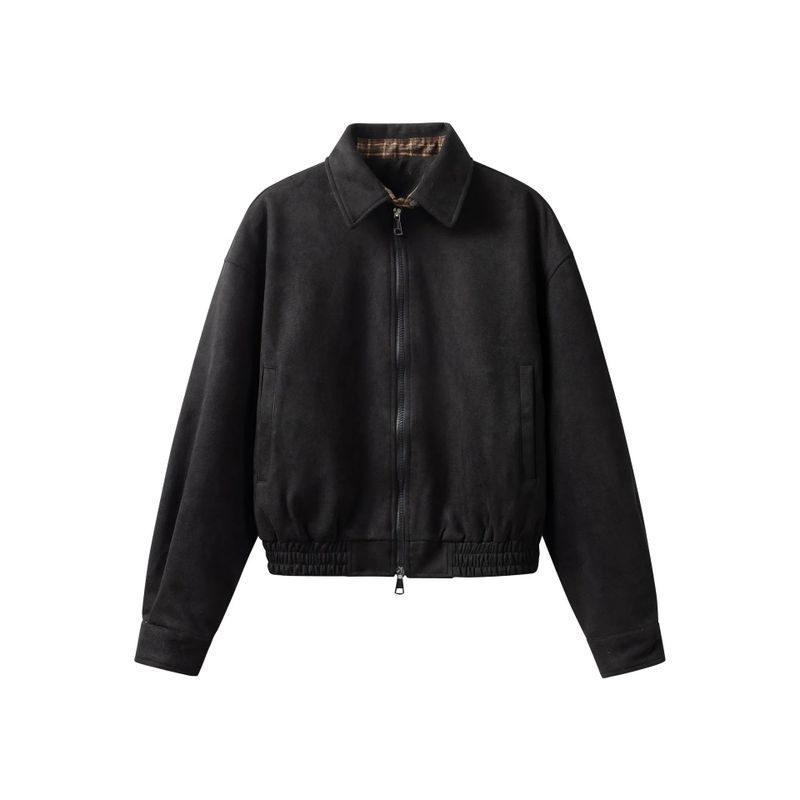 Brielle Suede Harrington Jacket