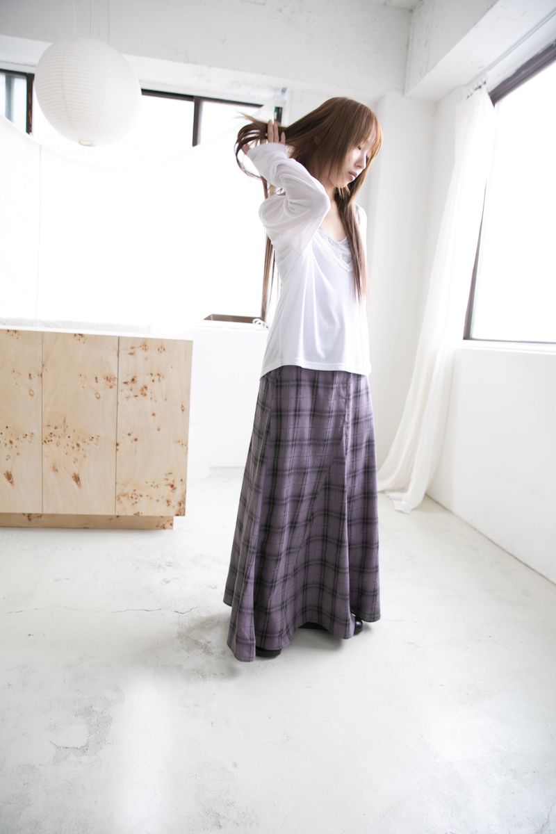 omoosoohy（オムスヒ）の「checke long flare skirt(3colors)（Skirts）」