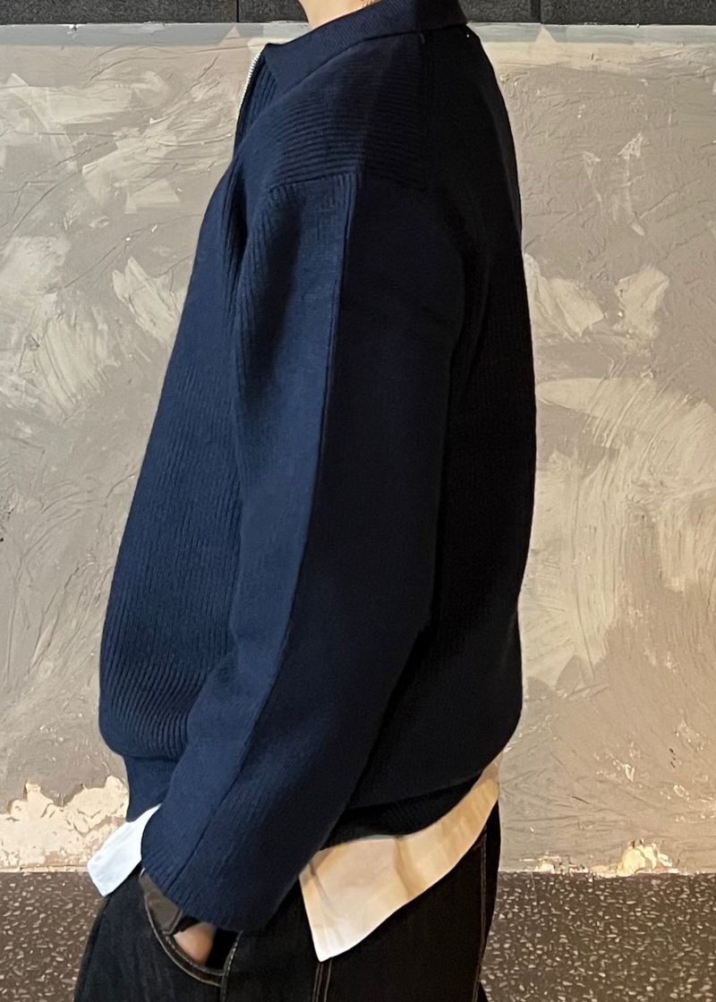Berghazzi Semi-Zip-up Cara Knit 9COLOR