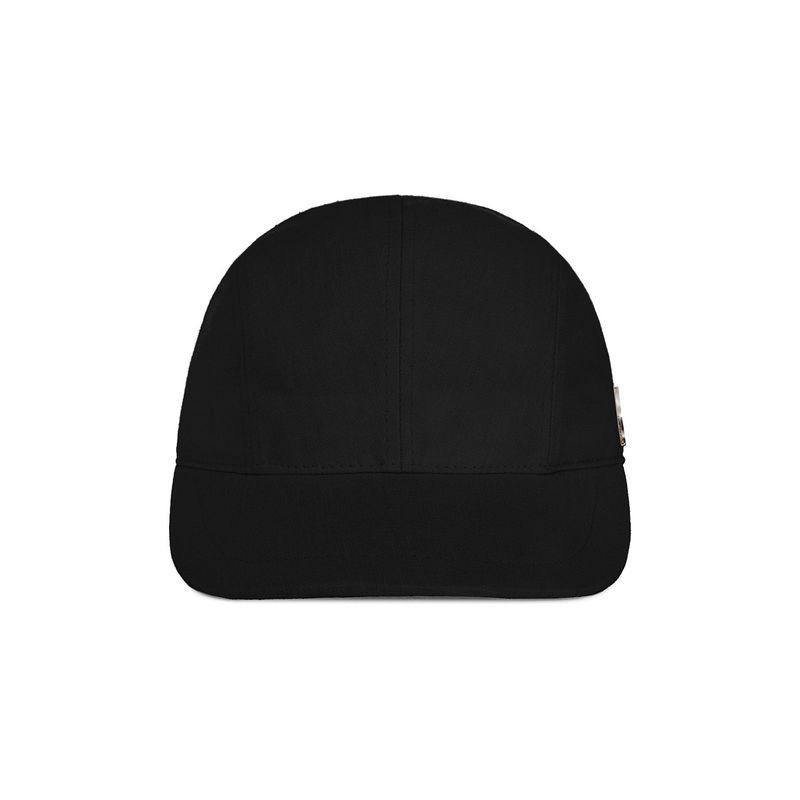 VA Stud Glossy Scrunchie Cap / Black