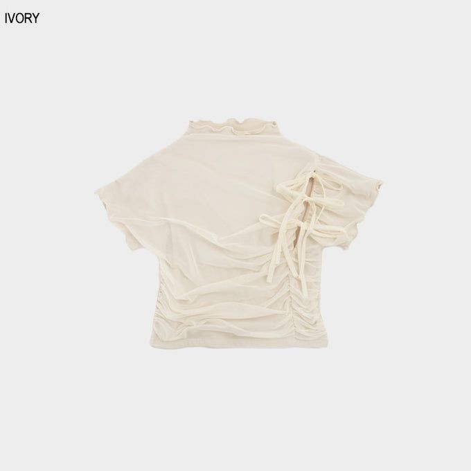 Double layer ribbon top