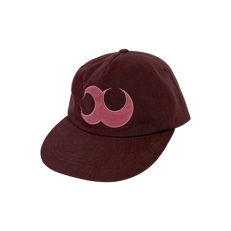 BASIC LOGO WASHED CAP (BURGUNDY)