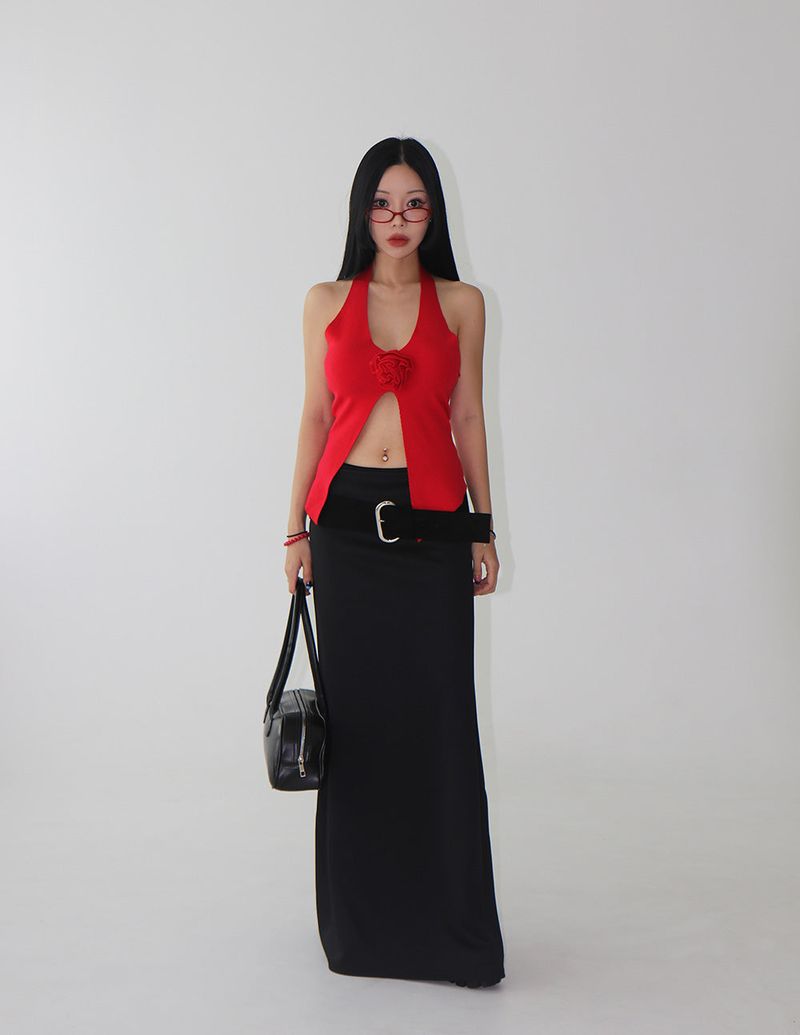 suede wide belt