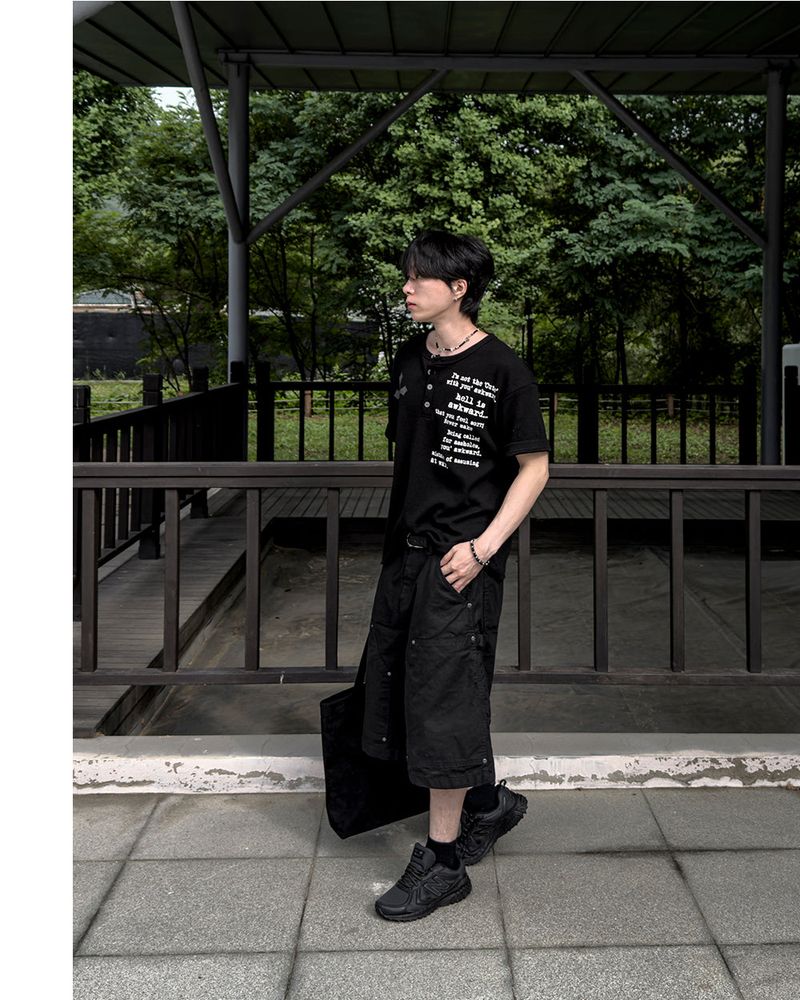 Carbon Double Knee Bermuda Pants