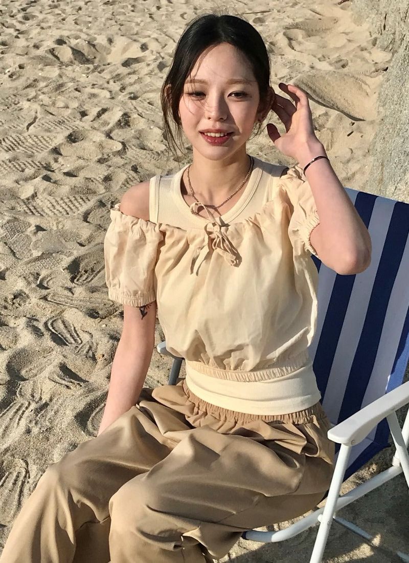 Arco iris（アルコイリス）の「Priscilla blouse（Tops）」