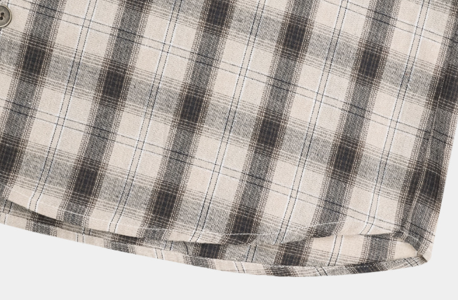 Lime Vintage Patch Pocket Check Shirt