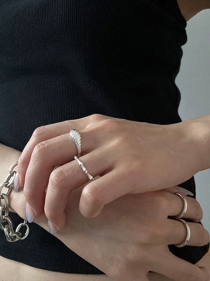 [925silver] Mini croissant ring