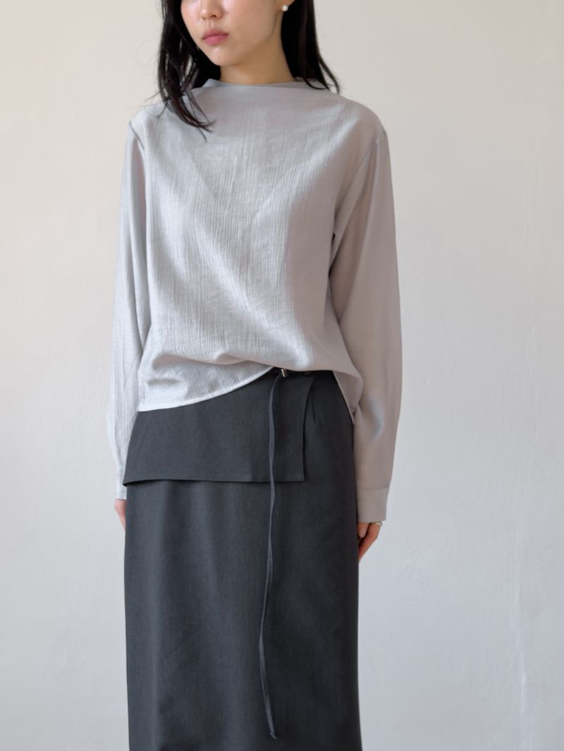 INCHANT ME（インチャントミー）の「[Long Sleeve Version]プリーツ モックネック キャップスリーブ ブラウス（トップス）」
