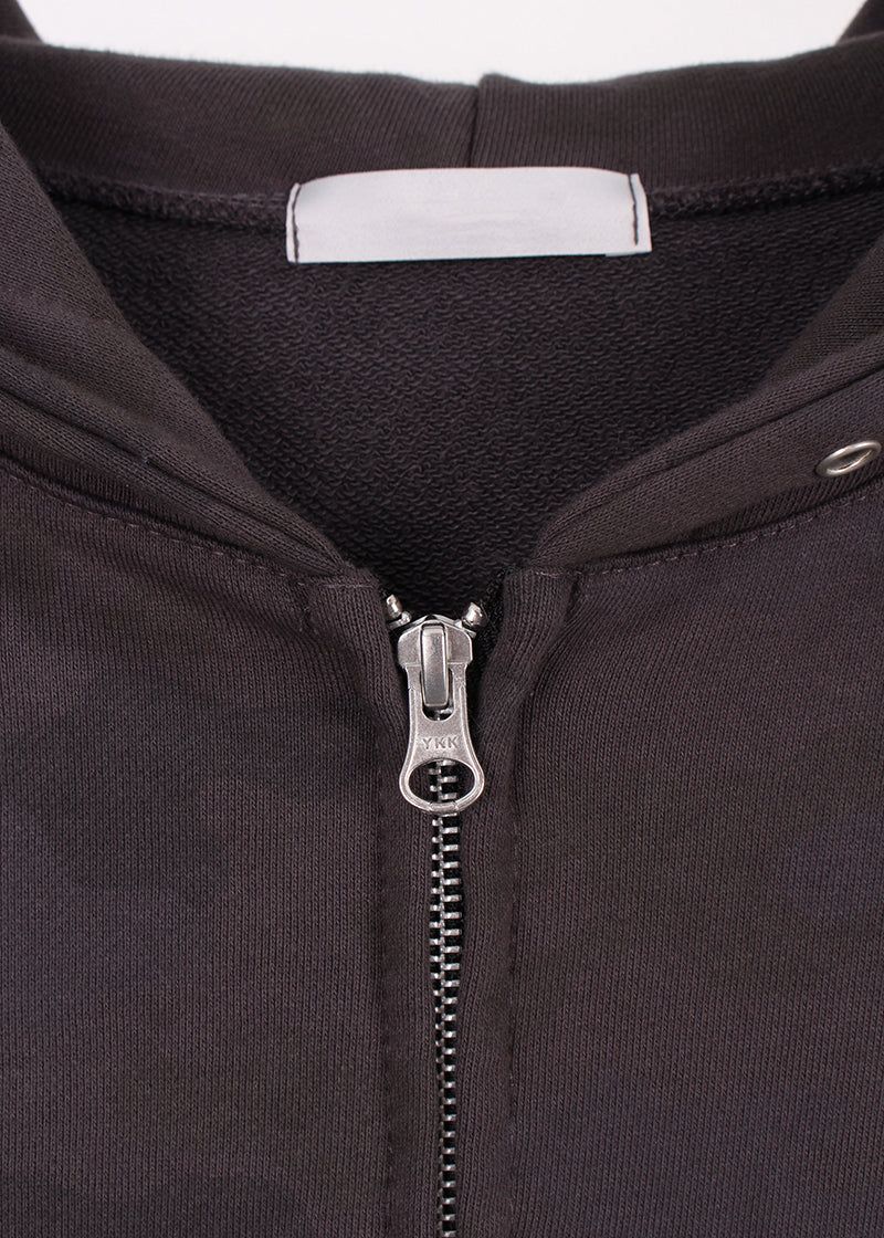 CAMO HOOD ZIP-UP