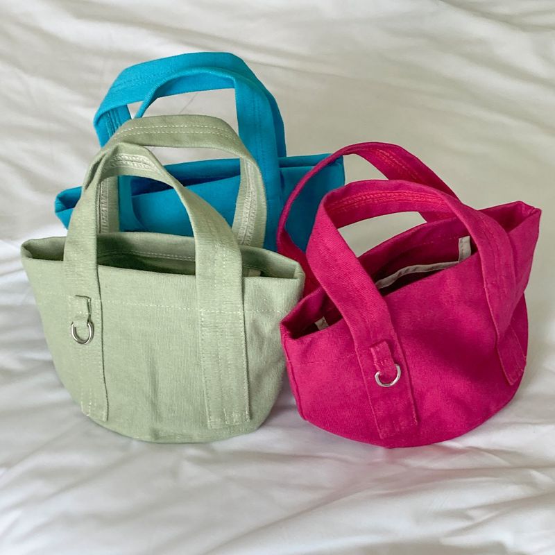 canvas mini-mini bag (3 colors)