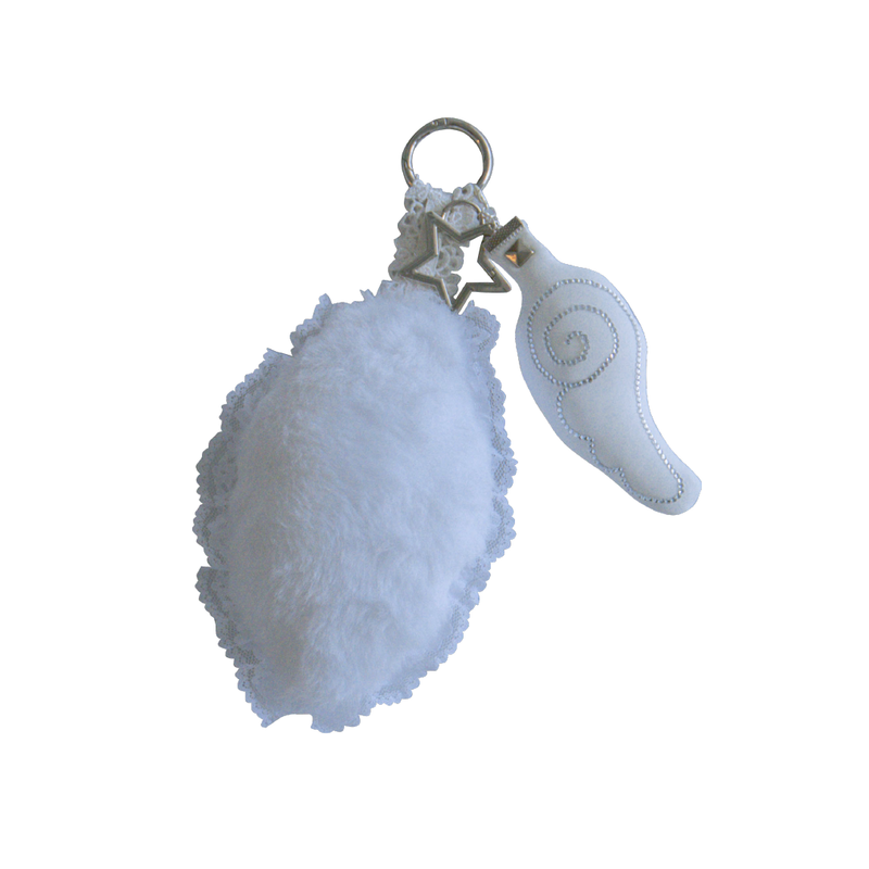 LITALMUTE（リタルミュート）の「fur angel keychain/ファーエンジェルキーチェーン（Toys/Key Holders）」