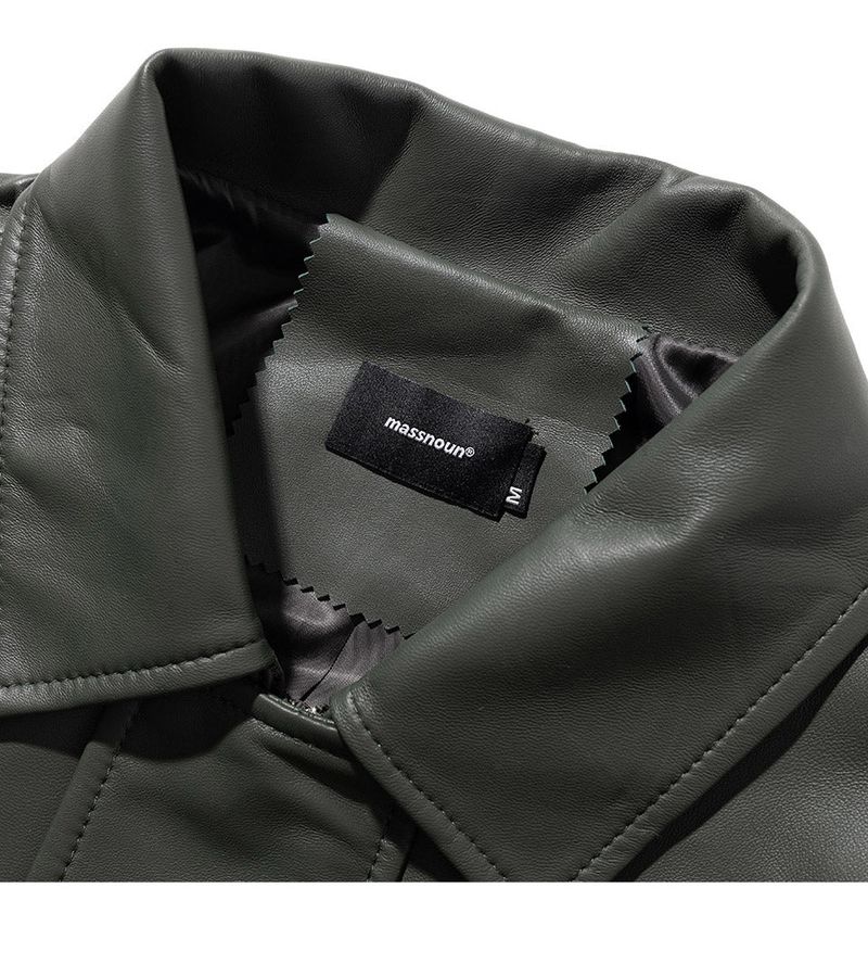 LAMSKIN OVERFIT BOMBER JACKET