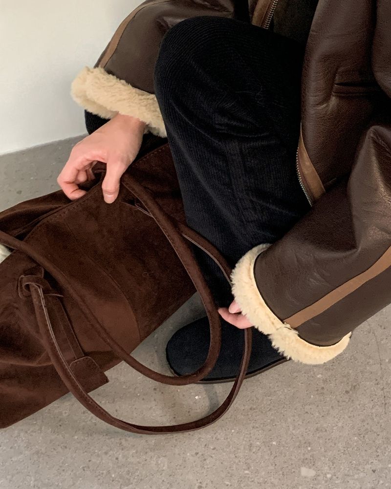 Mael Suede Shoulder Bag