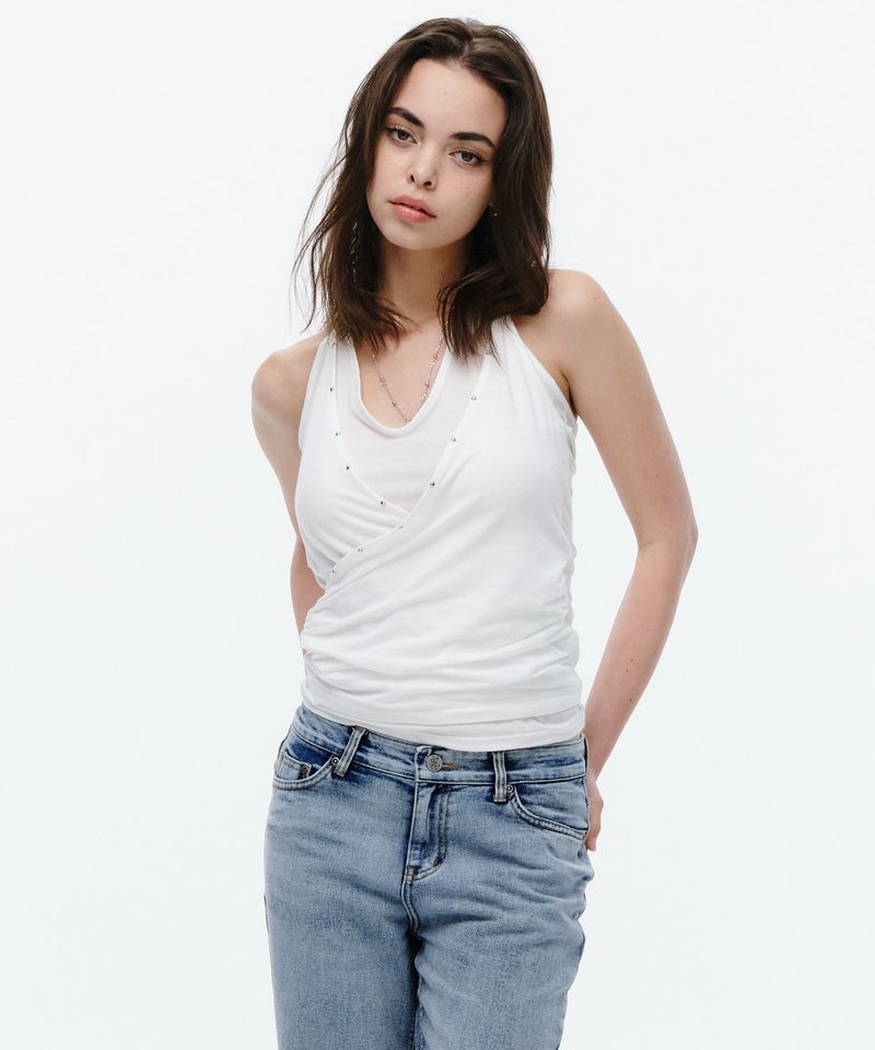 MIDNIGHT MOVE（ミッドナイトムーブ）の「double top (white)（Tops）」