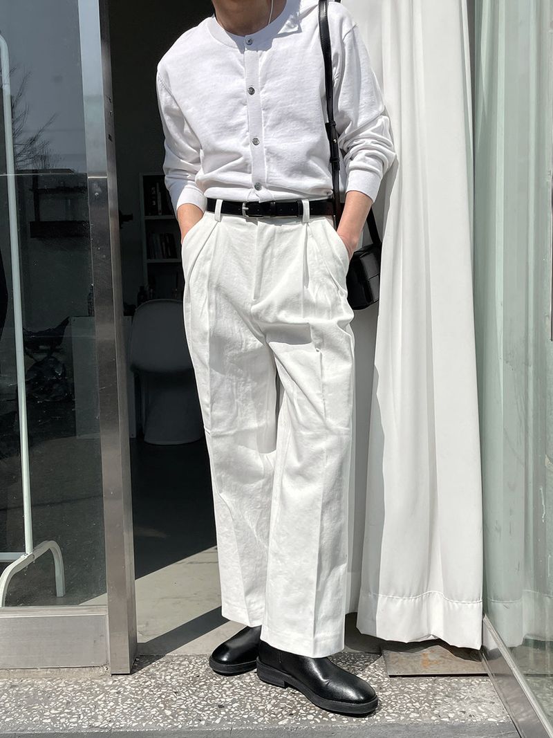ASCLO Reverse Tuck Cotton Pants (4color)