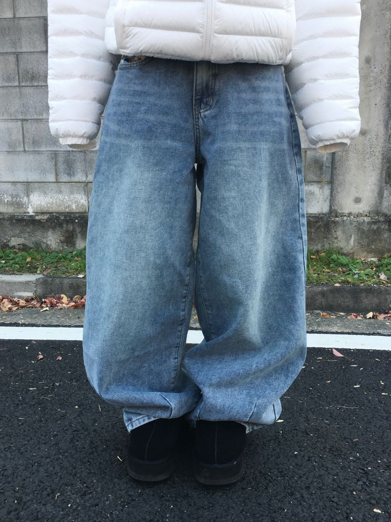 [Lining] Winter Washed Pintuck Balloon Pants (3c)