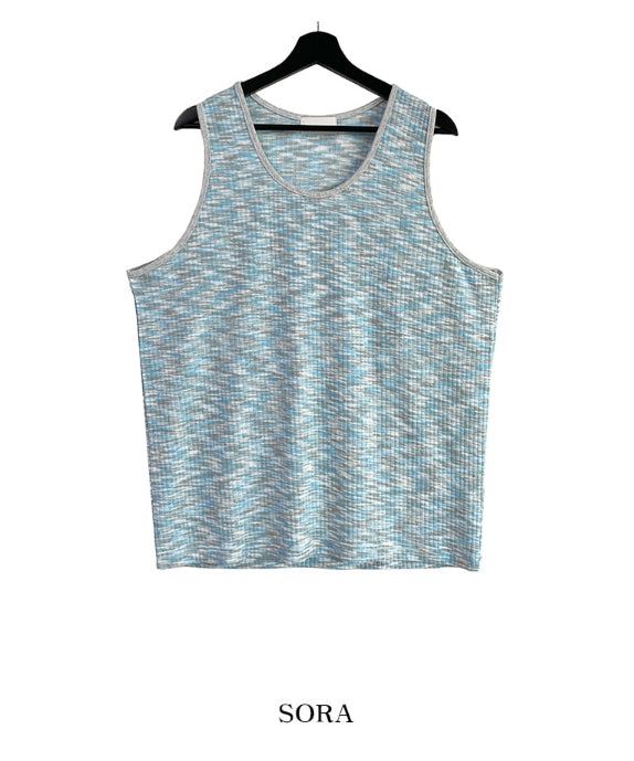 Mix scatter loose fit tank top