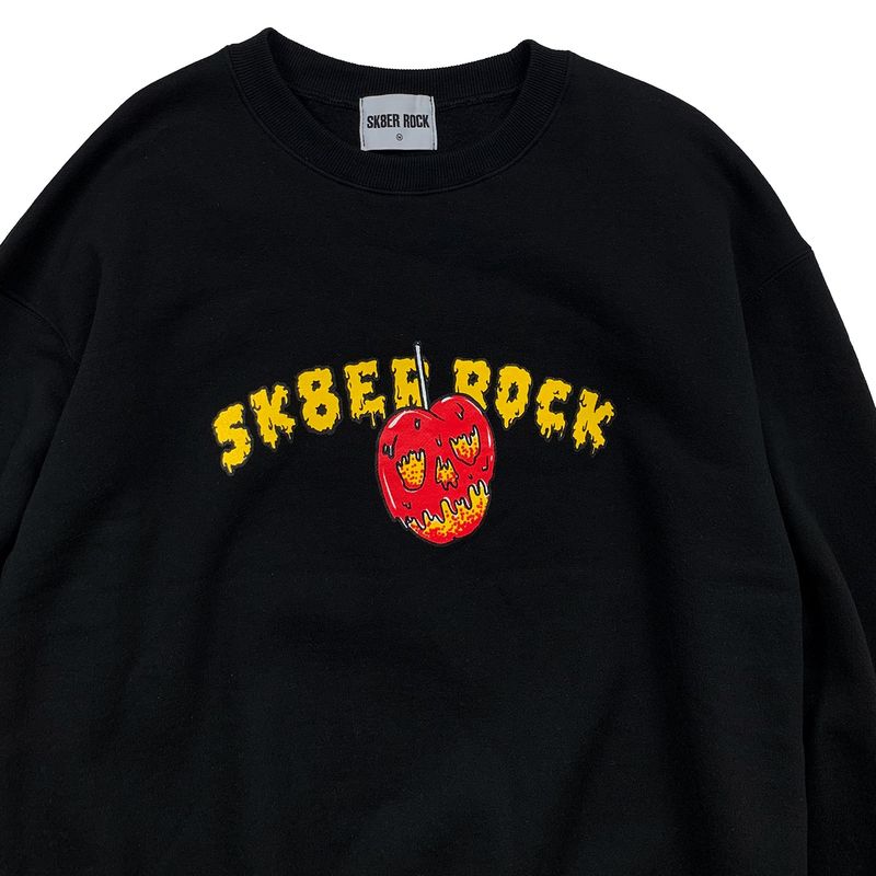 SKULL CHERRY SWEAT SHIRT BLACK