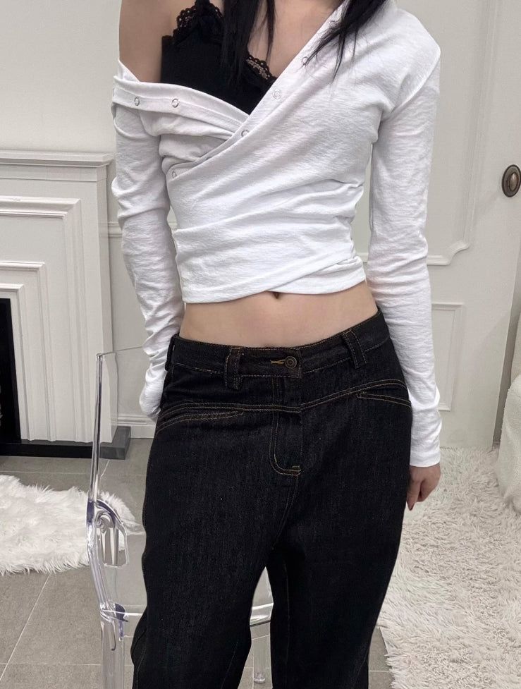 Melted bootcut denim
