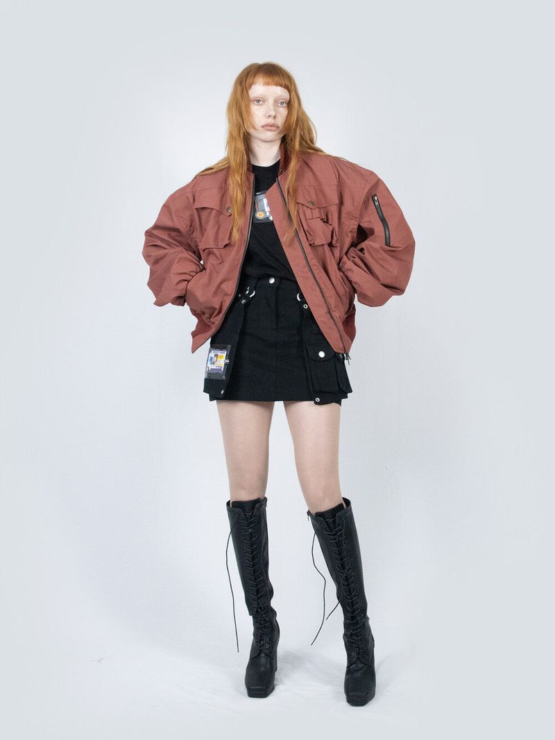 Ripstop Bomber Jacket (Red)