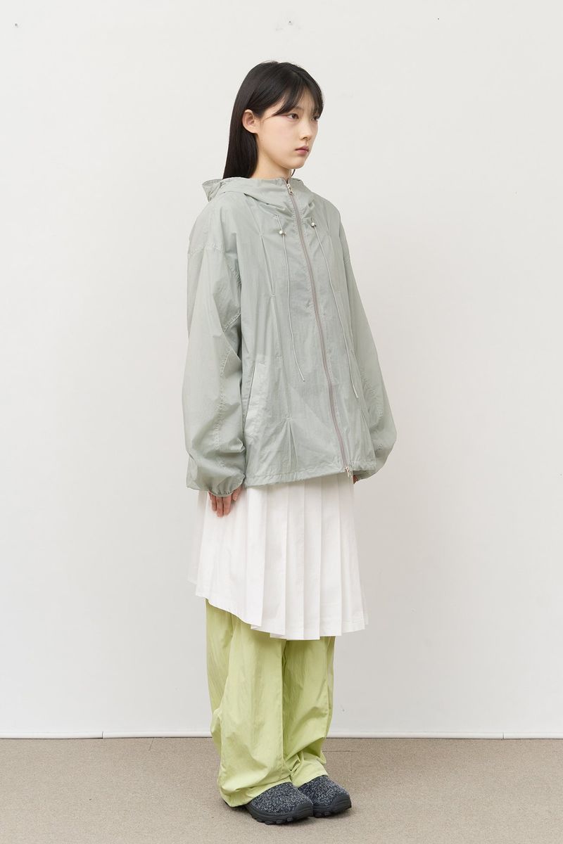 (W) Has Pleats Wrap Skirt