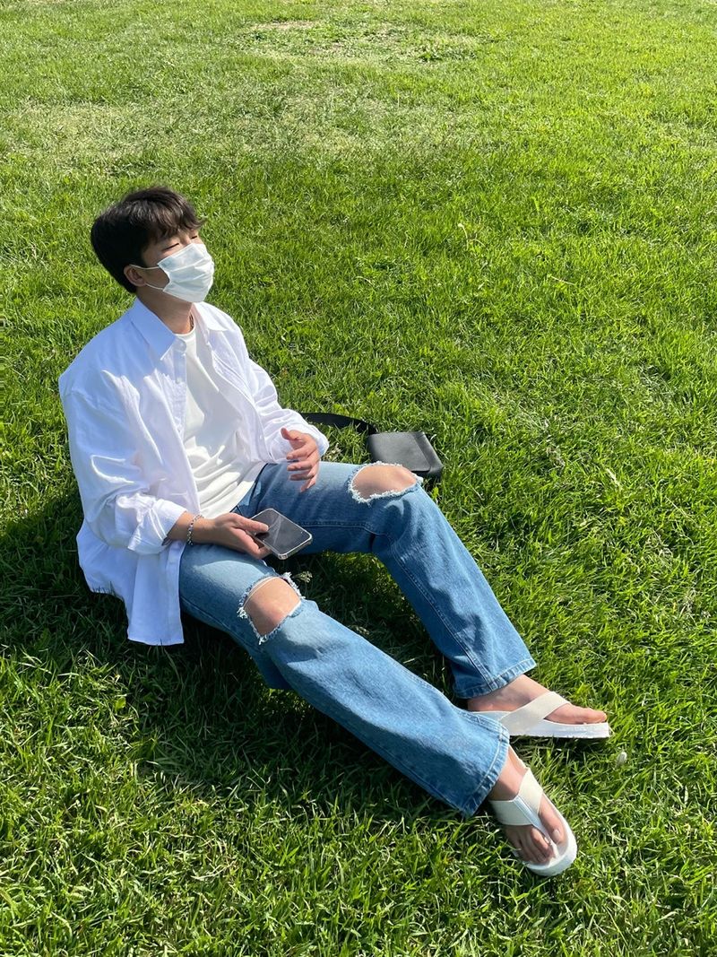 EASY DETROYED DENIM PANTS(2COLOR)