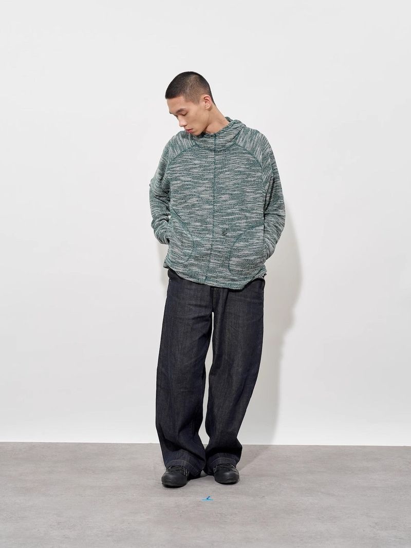FMACM Sweatshirt in color knit with dividing press lines throughout