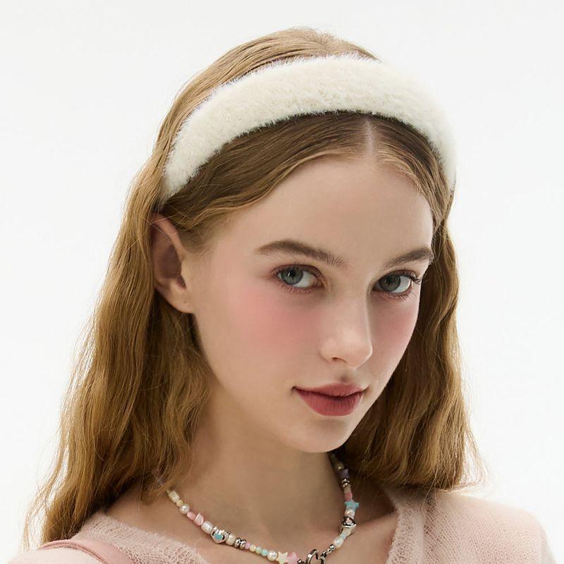 Glitter Fur Volume Hairband 