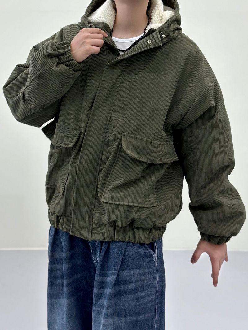 Number Jack Corduroy Hooded Jacket 3C