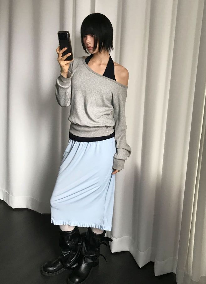 SORBET FRILL MIDI SKIRT