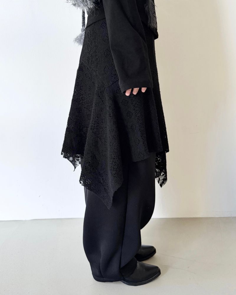 Soft Fleece Layered Skirt