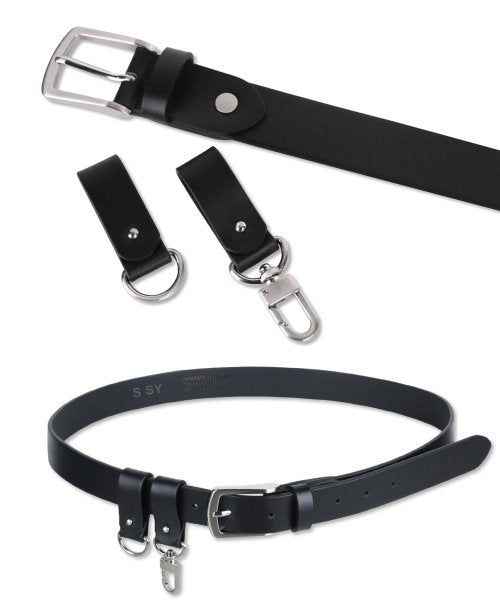 S SY（エスエスワイ）の「italian leather double loop belt（Fashion Accessories）」