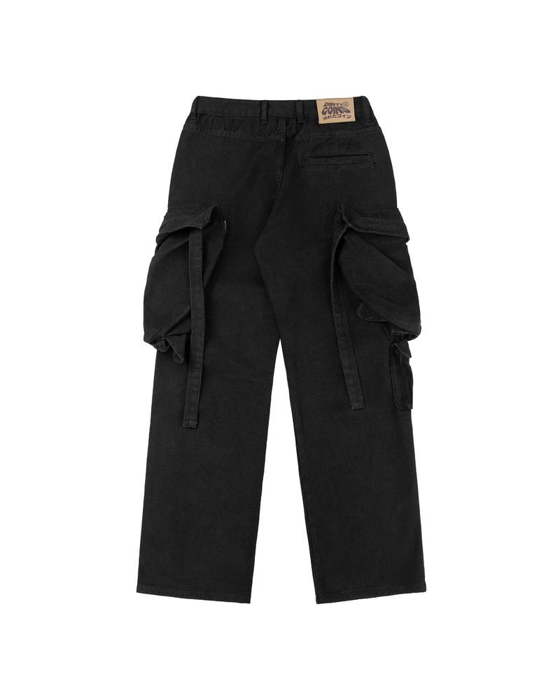 DirtyCoins Big Pounch Cargo Pants - Black