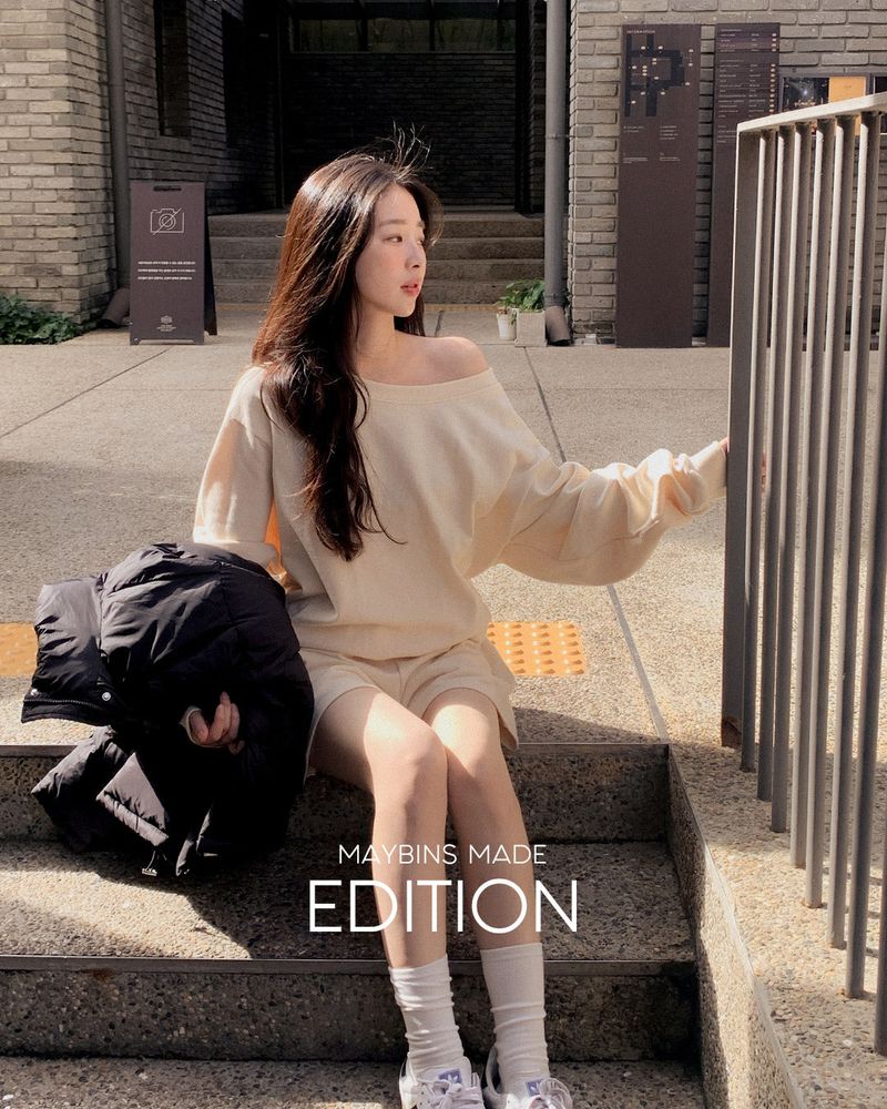[MADE] Mir Sweatshirt & Short Pants Set