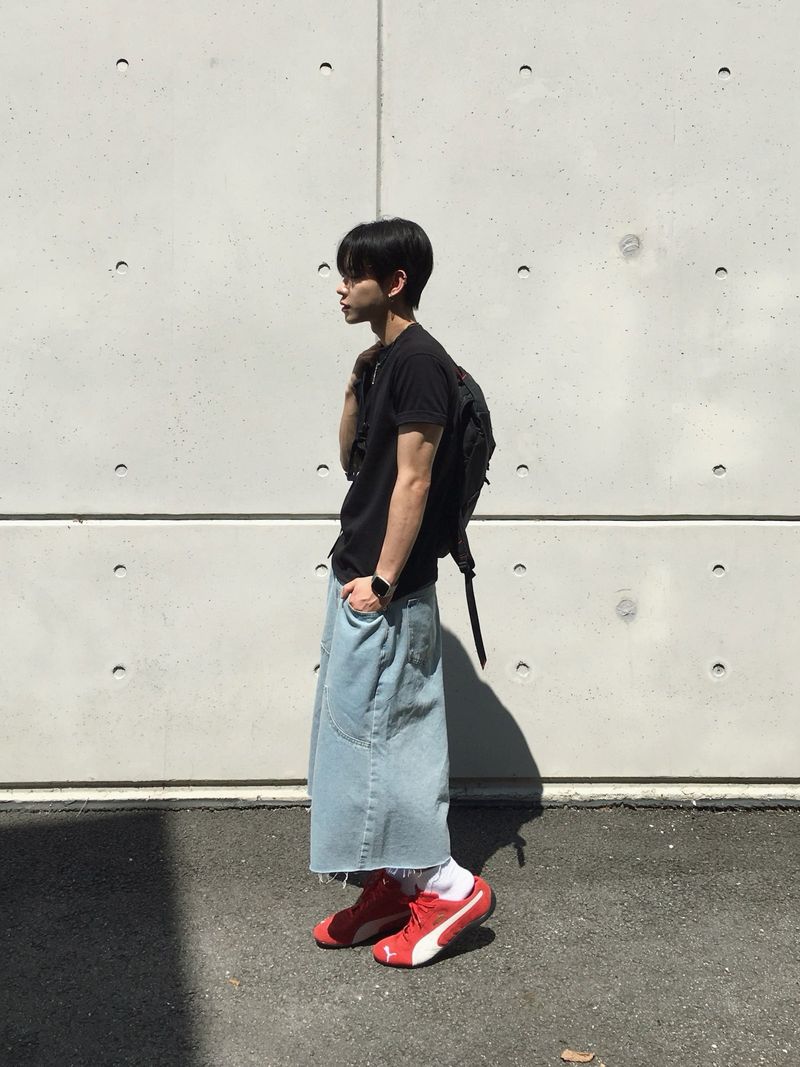 Foil Carpenter Bermuda Denim Pants 2C
