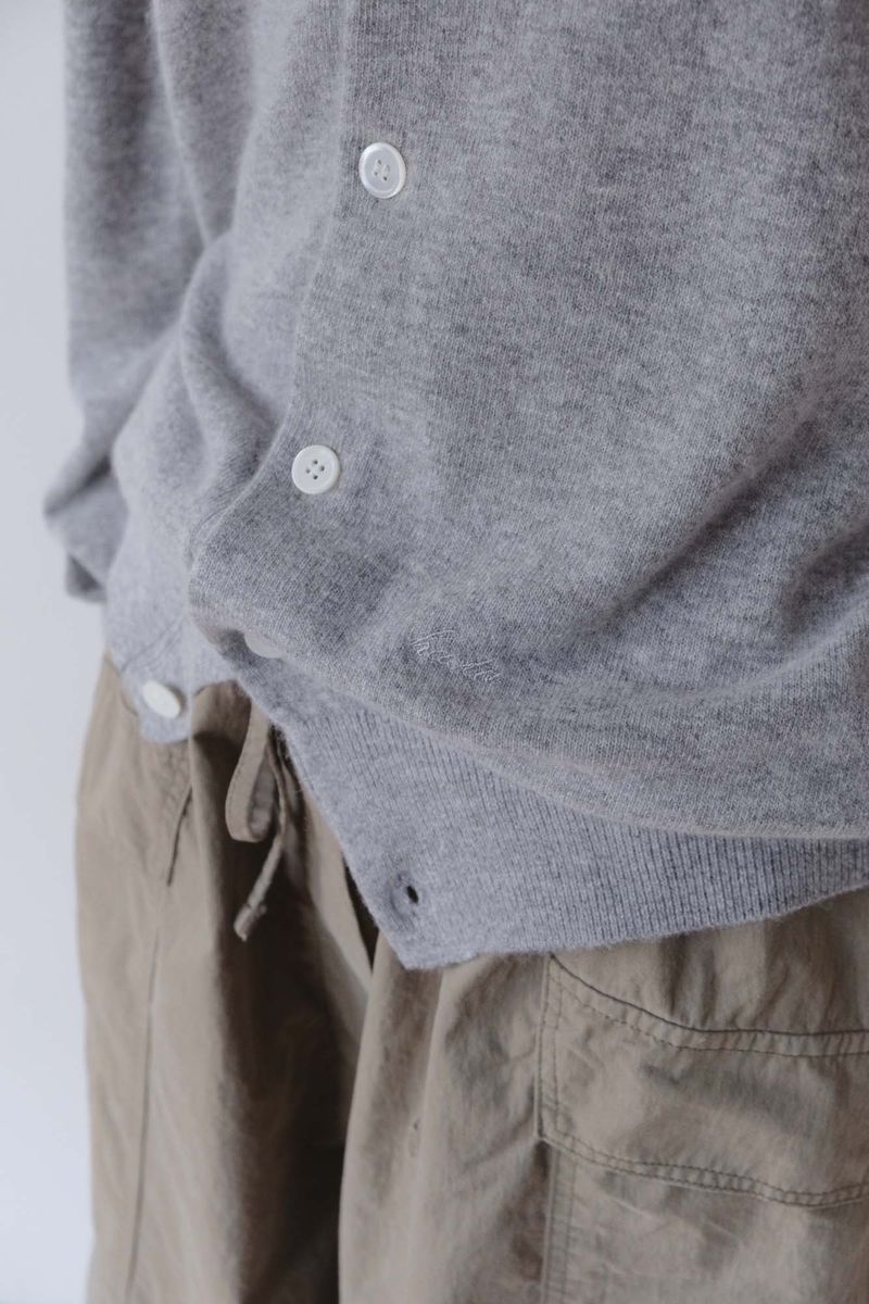 Cash Blend Knit Cardigan (Gray)