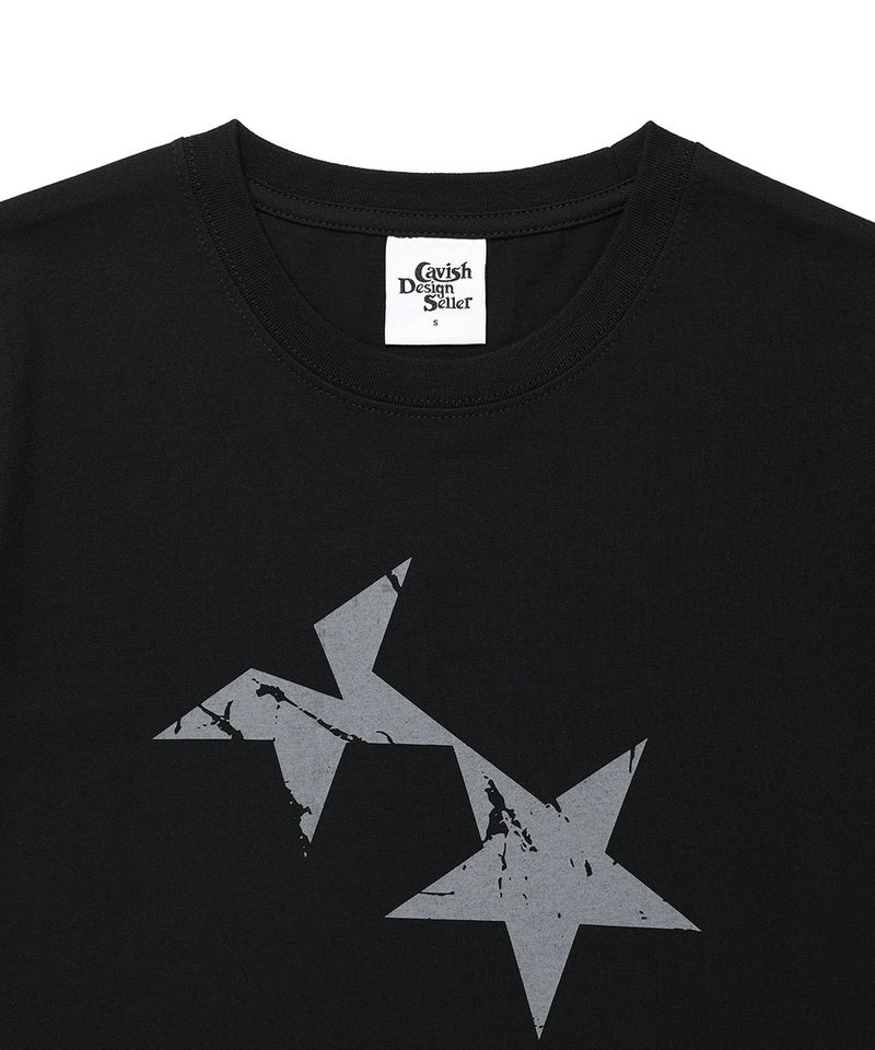 W TWIN STAR SS TEE BLACK(CV2GMFT516A)