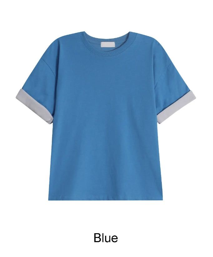 Ed High-Density Roll-Up Color Matching Short Sleeve Tee