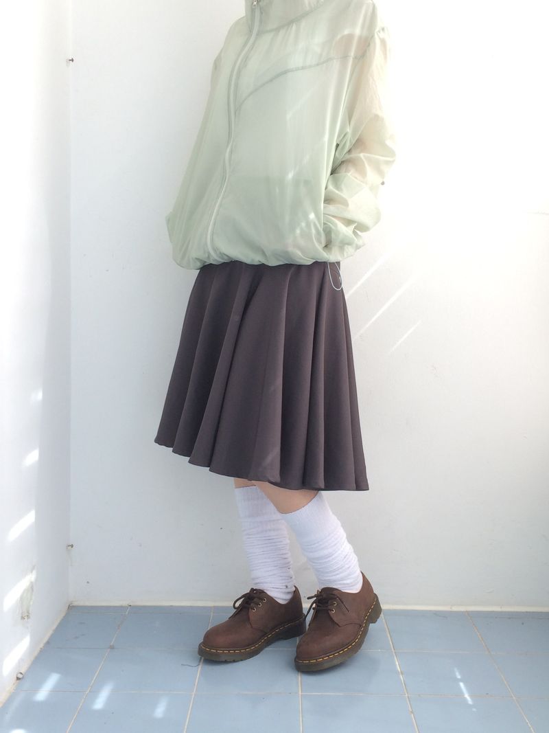 A-line rose flare skirt