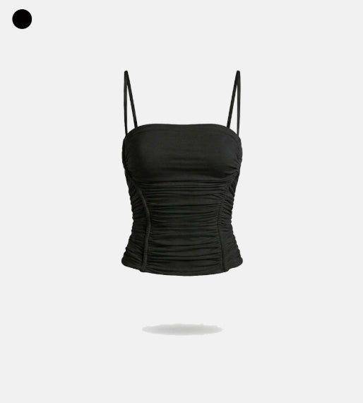 Summary Shirring Sleeveless