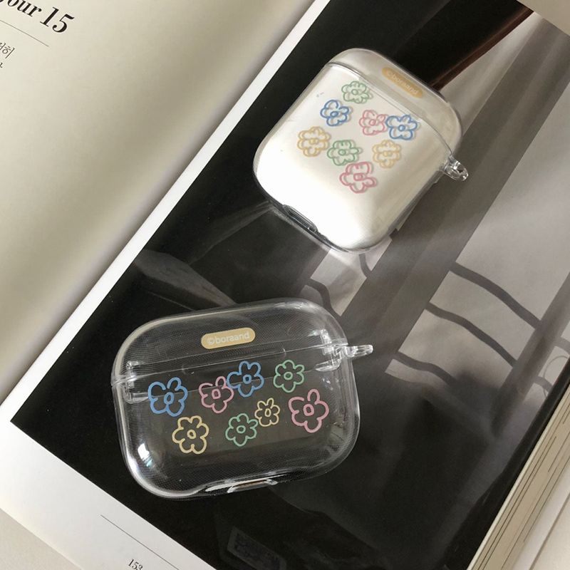 Soft flower airpods case