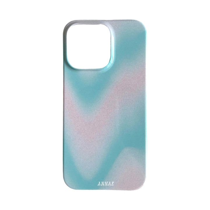 [blue squiggly gradation hard case]
