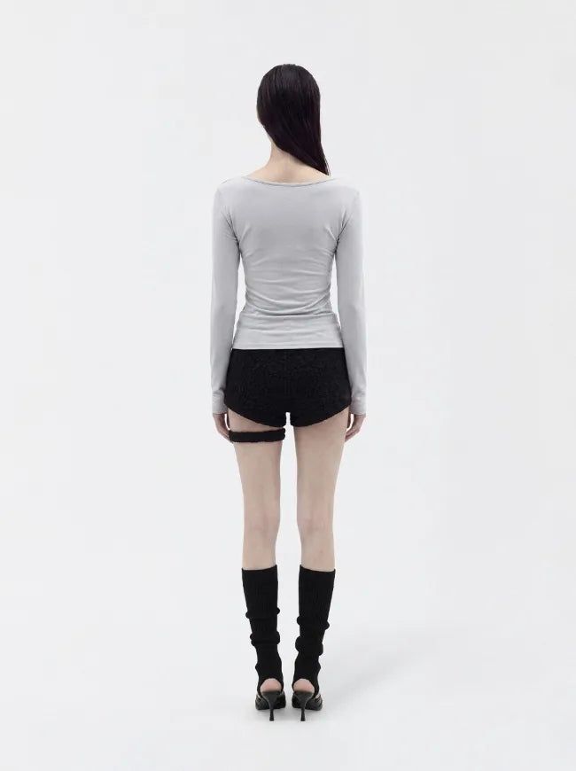 26FW★ [mnem] Offset Layer Tee