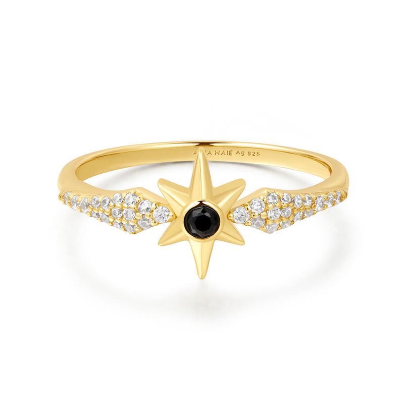 ANIA HAIE（アニア ハイエ）の「ブラックオニキススター925シルバーリングR061-02G（アクセサリー）」