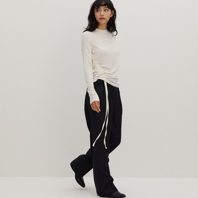 Side String T/Shirts Ivory