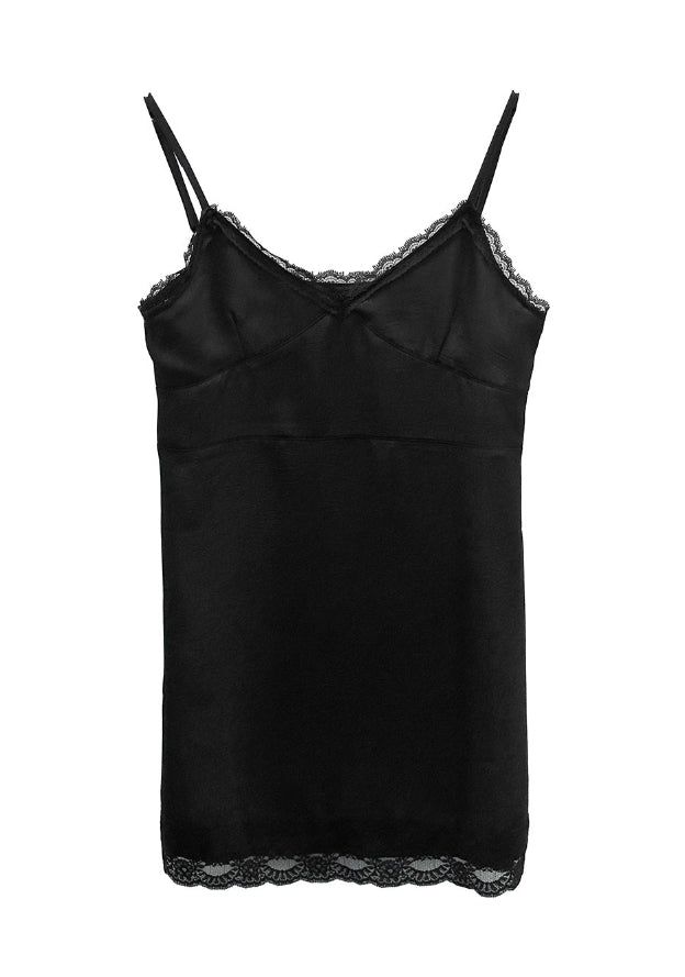 Ek Satin Lace Slip One Piece