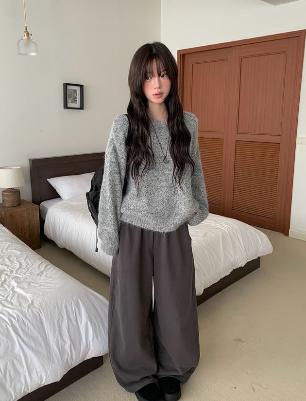 Earls Bokashi Round Thick Loose Fit Knit