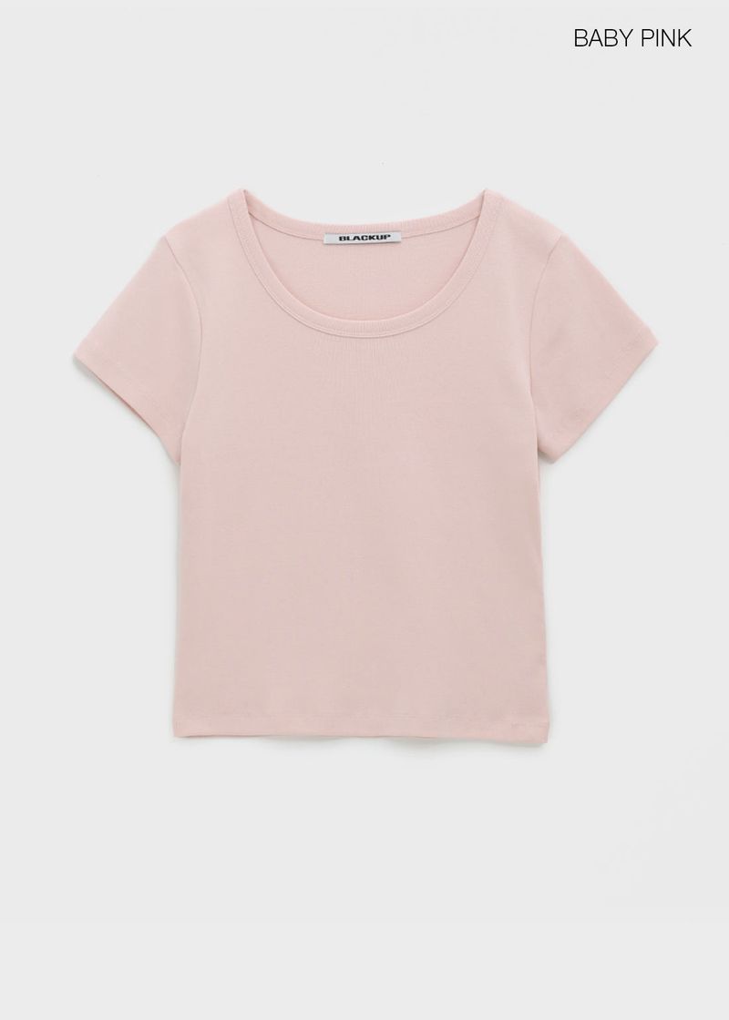 [B-BASIC] Standard U-Neck Short Sleeve T-Shirt (3SIZE)