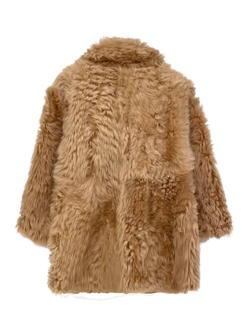 Reversible shearling coat